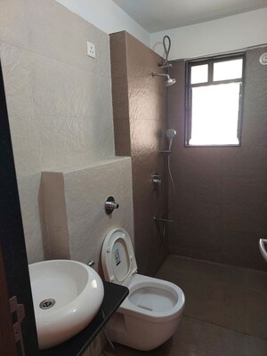 Bathroom in 3 BHK Apartment at Kohinoor Courtyard One, Wakad – for Rent