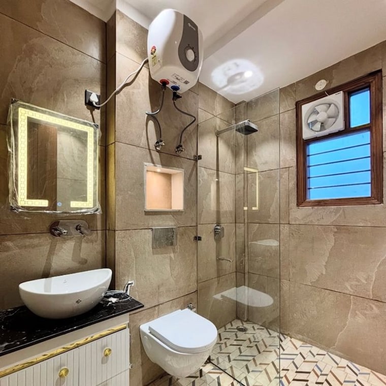 Bathroom, new industrial township 5 3 Bedroom 1620 Sq.Ft. Builder Floor In New Industrial Township 5 Faridabad 10112495