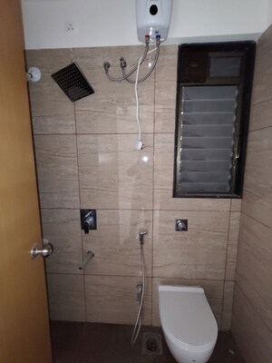Bathroom in 2 BHK Apartment at Chandak 34 Park Estate, Goregaon West – for Rent
