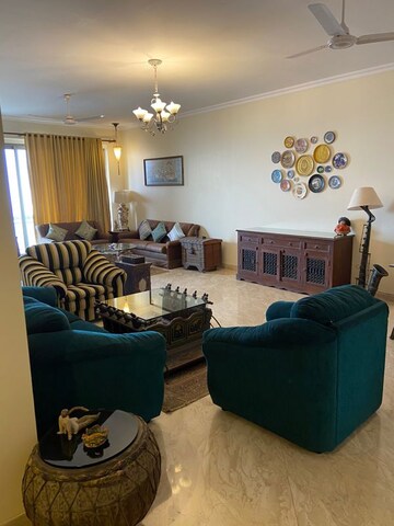 Living Room in 3.5 BHK Apartment at Oberoi Sky Gardens, Andheri West – for Rent