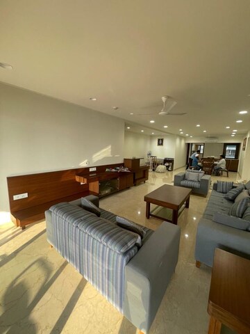 Living Room in 4 BHK Apartment at Raiaskaran Parthenon, Andheri West – for Rent