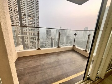 Balcony in 3 BHK Apartment at L&T Crescent Bay T2, Parel – for Rent