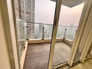 Balcony in 3 BHK Apartment at L&T Crescent Bay T2, Parel – for Rent