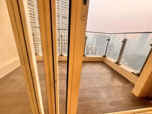 Balcony in 3 BHK Apartment at L&T Crescent Bay T2, Parel – for Rent