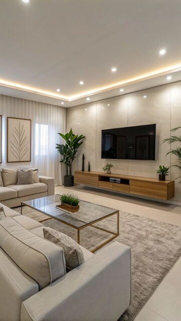 Living Room in 3 BHK Villa at Manapullikavu – for Sale