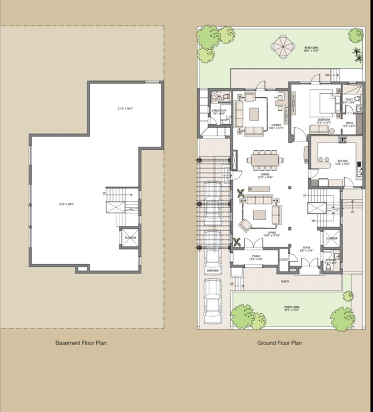 Floor Plan, emaar-marbella 5 Bedroom 500 Sq.Ft. Villa In Sector 66 Gurgaon 10113978