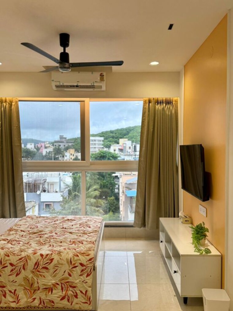 Bedroom, vj-indilife Studio 187 Sq.Ft. Apartment In Pashan Pune 10114154