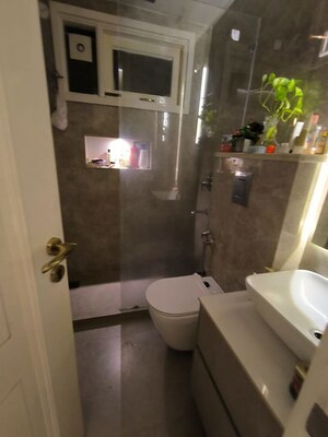 Bathroom in 2 BHK Builder Floor at Saket – for Rent