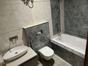 Bathroom in 3 BHK Builder Floor at Dlf Phase I – for Rent