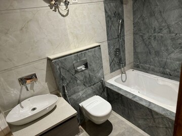 Bathroom in 3 BHK Builder Floor at Dlf Phase I – for Rent