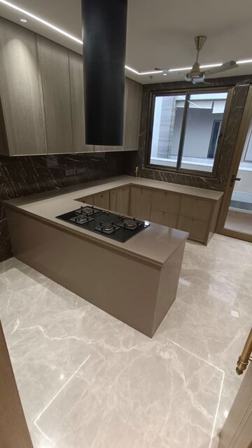 Kitchen in 4 BHK Apartment at Greater Kailash I – for Sale