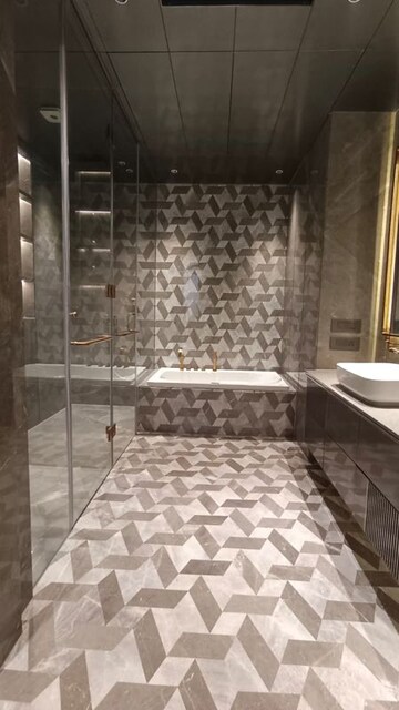 Bathroom in 4 BHK Apartment at Greater Kailash I – for Sale