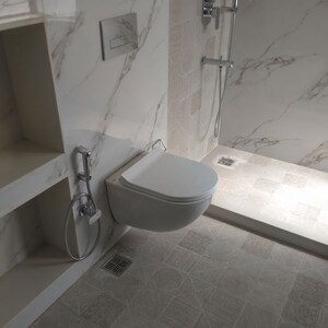 Bathroom in 3 BHK Apartment at Dhoot Time Residency, Sector 63 – for Rent