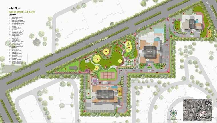 Master Plan, ganga-anantam 3.5 Bedroom 2394 Sq.Ft. Apartment In Sector 85 Gurgaon 10114939