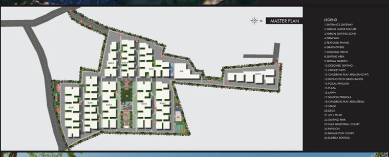 Master Plan, greenspace-celestial 3 Bedroom 2510 Sq.Ft. Apartment In Kokapet Hyderabad 10115042
