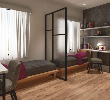 Living Room in Studio Apartment at Koregaon Park Annexe – for Sale