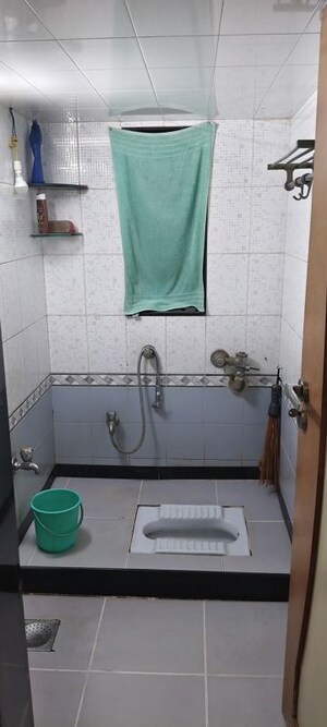 Bathroom in 1 BHK Apartment at Prabhadevi CHS, Prabhadevi – for Rent