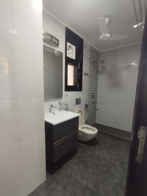 Bathroom in 3 BHK Builder Floor at Shivalik Colony – for Rent
