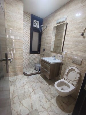 Bathroom in 3 BHK Builder Floor at Shivalik Colony – for Rent