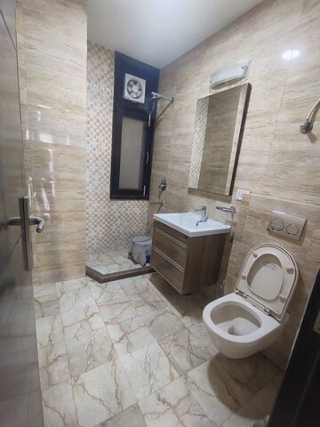 Bathroom in 3 BHK Builder Floor at Shivalik Colony – for Rent