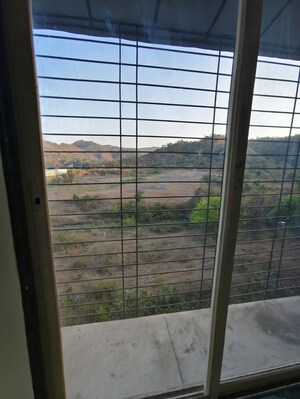 Balcony in 1 BHK Apartment at Haware Intelligentia Spectrum, Thane West – for Rent