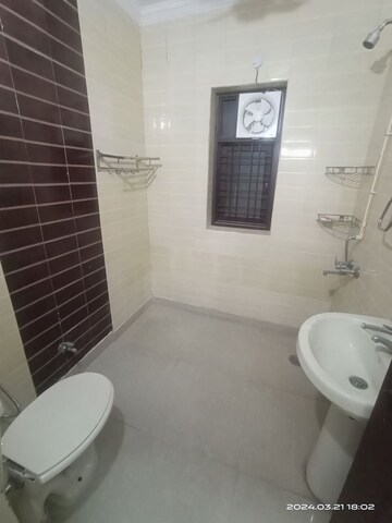 Bathroom in 3 BHK Builder Floor at Vasant Kunj – for Rent