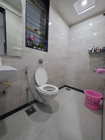 Bathroom in 2 BHK Apartment at Sheth Vasant Athena, Laxmi Nagar – for Rent