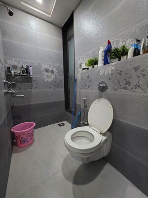 Bathroom in 2 BHK Apartment at Sheth Vasant Athena, Laxmi Nagar – for Rent