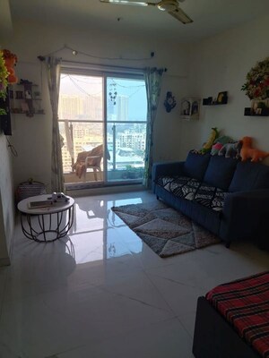 Living Room in 1 BHK Apartment at Siddhi Highland Haven Phase 2, Balkum Pada – for Rent