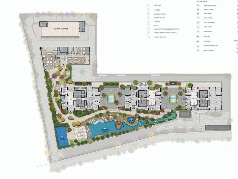 Master Plan, bptp-downtown-66 3.5 Bedroom 2930 Sq.Ft. Apartment In Sector 66 Gurgaon 10115602