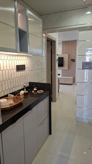 Kitchen in 1 BHK Apartment at Ashar Metro Towers, Vartak Nagar – for Rent