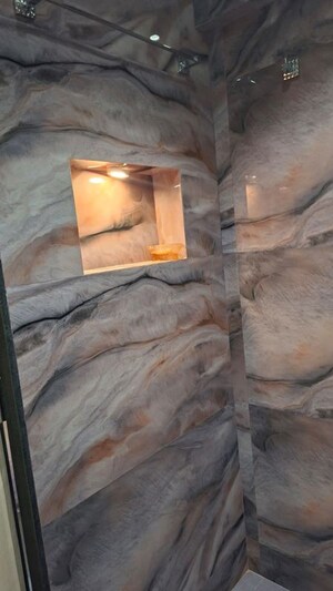 Bathroom in 1 BHK Apartment at Ashar Metro Towers, Vartak Nagar – for Rent