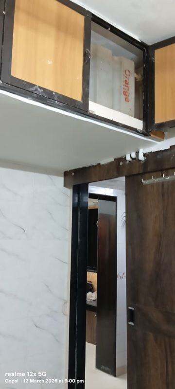 Kitchen in 1 RK Apartment at Saiwadi CHS, Andheri East – for Rent