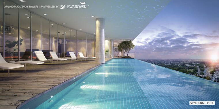 Swimming Pool, amanora-gateway-towers 3 Bedroom 1980 Sq.Ft. Apartment In Hadapsar Pune 10115769