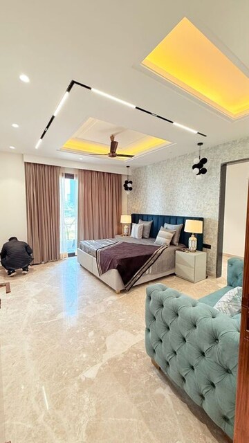 Living Room in 4 BHK Builder Floor at Ansal API Esencia, Sector 67 – for Sale