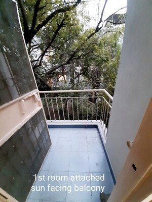 Balcony in 3 BHK Apartment at South Delhi – for Rent