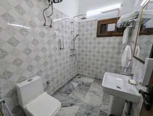 Bathroom in 5 BHK Independent House at Crown Plaza Mall, Sector 15a – for Rent