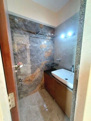 Bathroom in 3 BHK Apartment at Chandak Ideal, Juhu – for Rent