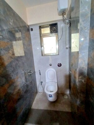Bathroom in 3 BHK Apartment at Chandak Ideal, Juhu – for Rent