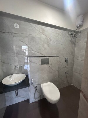 Bathroom in 3 BHK Apartment at Pentagon Mantri Our Home, Andheri West – for Rent