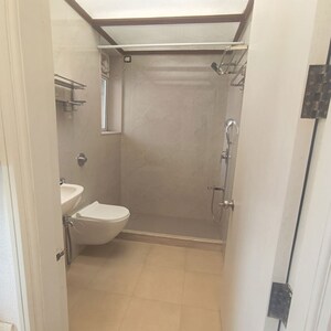 Bathroom in 4 BHK Apartment at Rustomjee 9 JVPD, Juhu – for Rent