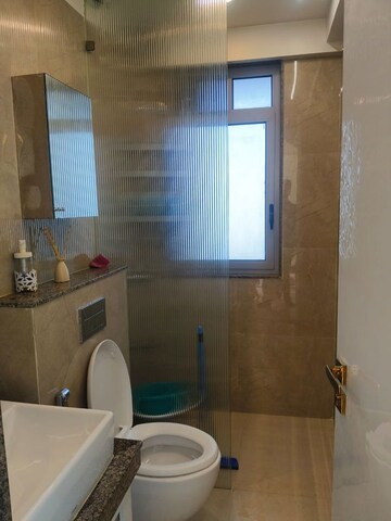Bathroom in 4 BHK Apartment at Adani Group Western Heights, Andheri West – for Rent