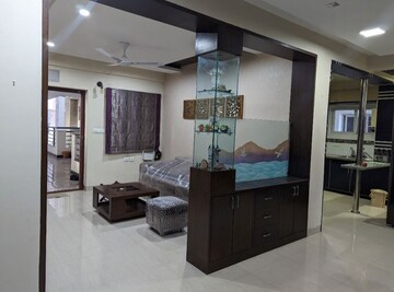 Living Room in 3 BHK Apartment at Tranquil Towers, Kondapur – for Rent