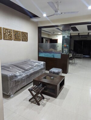 Living Room in 3 BHK Apartment at Tranquil Towers, Kondapur – for Rent