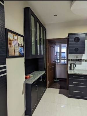 Kitchen in 3 BHK Apartment at Tranquil Towers, Kondapur – for Rent