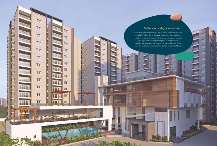 Exterior View, manikonda 3 Bedroom 1935 Sq.Ft. Apartment In Manikonda Hyderabad 10116177