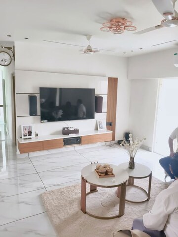 Living Room in 4 BHK Apartment at Risha Belvedere, Jagatpur – for Sale