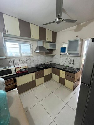 Kitchen in 3 BHK Apartment at Aparna HillPark Lake Breeze, Chanda Nagar – for Rent