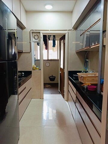 Kitchen in 2 BHK Apartment at L&T Crescent Bay T2, Parel – for Rent