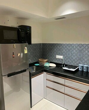Kitchen in 1 BHK Apartment at Lodha Crown Quality Homes, Majiwada – for Rent